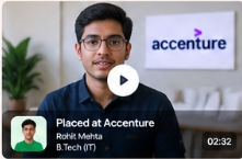 Rohit Mehta - Placed at Accenture