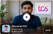 Aman Kumar - Placed at TCS